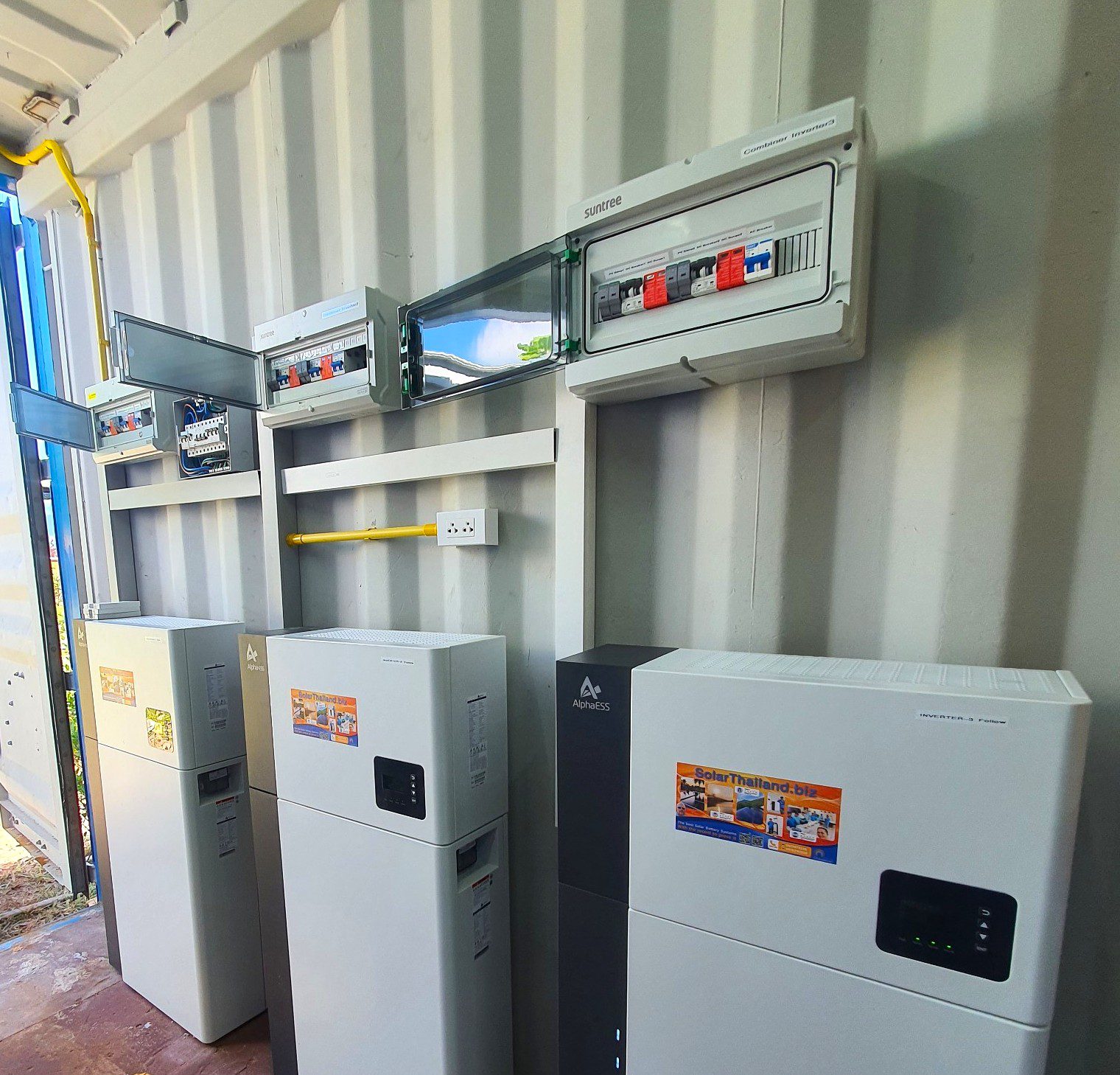 Off-grid solar and battery installation in East Isan Thailand