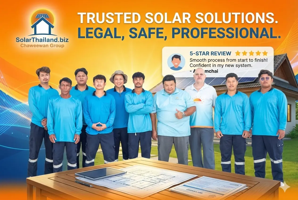 Trusted SolarThailand.biz installation team in Thailand